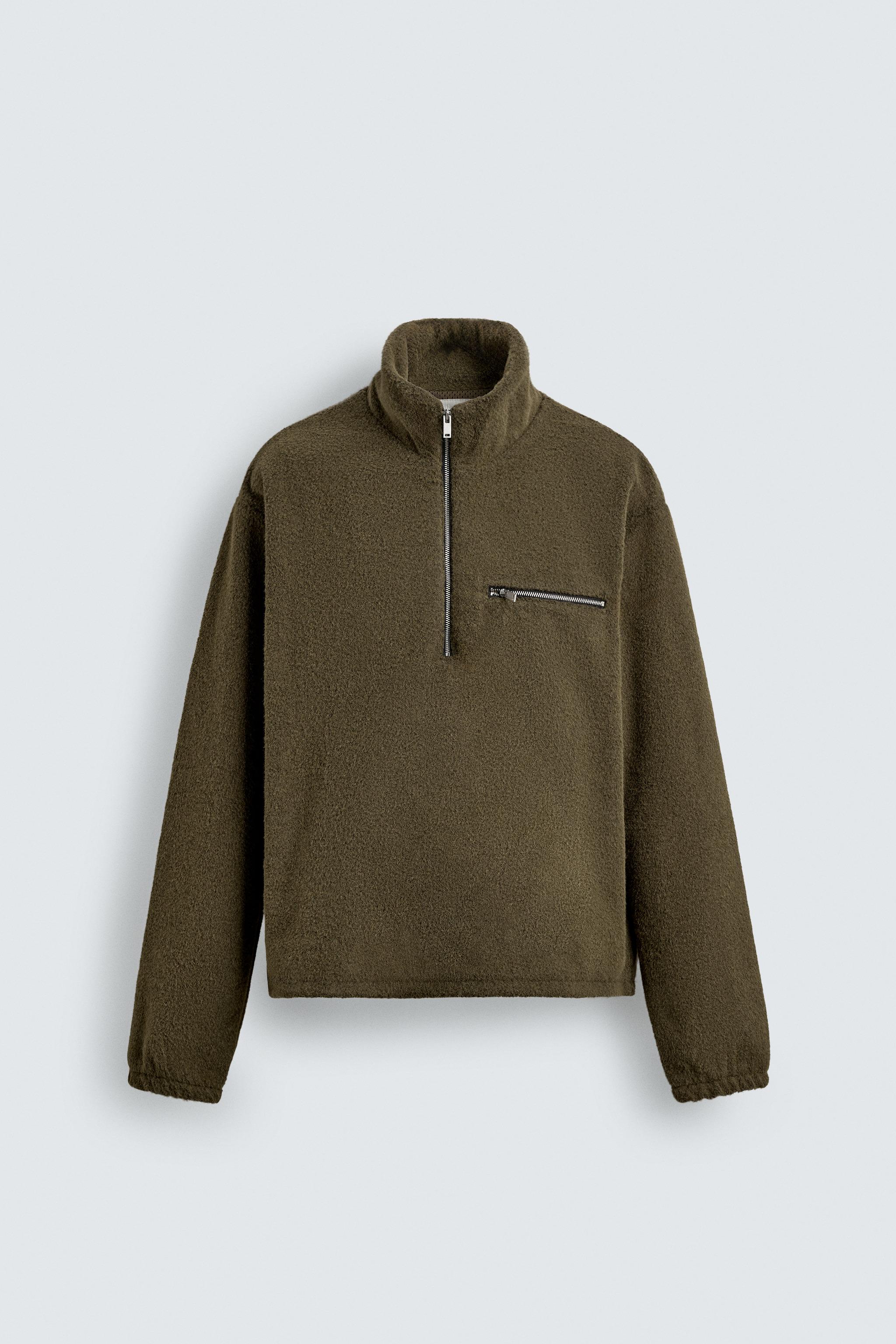 SWEAT POLAIRE COL ZIPPÉ